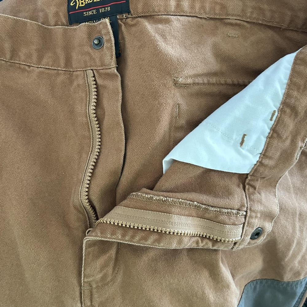 Browning Pants Mens 40x32 Brown‎ Canvas Brush Upland Hunting Pheasants Forever - Picture 4 of 11